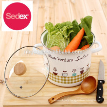 hot sale 26cm enamel Cooking Pot/ 8/10qt enamel stock pot